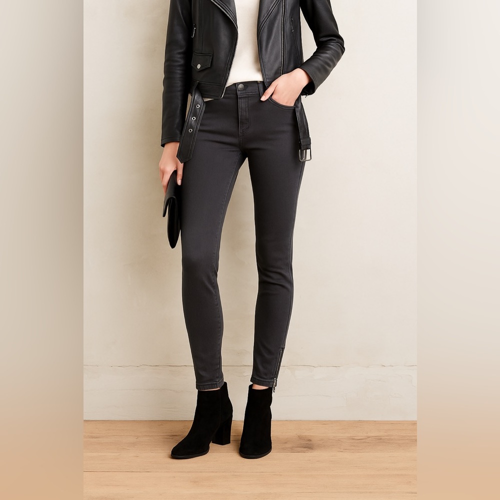 EUC Henry & Belle Charcoal Denim Sz 25